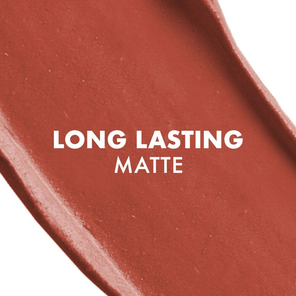 Lakme Cushion Matte Lipstick - Brown Burst - Swadesiicart