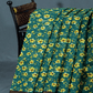 Peacock Green Colour Block Print Pure Kota Cotton Saree By Gayathri Reddy Designer Studio | Swadesiicart
