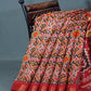Shades of Brown Colour Patola Print Semi Chanderi Saree By Gayathri Reddy Designer Studio | Swadesiicart