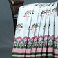Block Print Light Pista Coloured Mulmul Cotton Saree By Gayathri Reddy Designer Studio | Swadesiicart