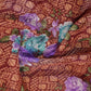 Shades of Maroon Colour Floral Design Semi Chanderi Saree By Gayathri Reddy Designer Studio | Swadesiicart