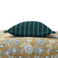 MYTRIDENT Mustard White Floral Cotton 144 TC Queen Bedsheet With 2 Pillow Covers - Swadesiicart
