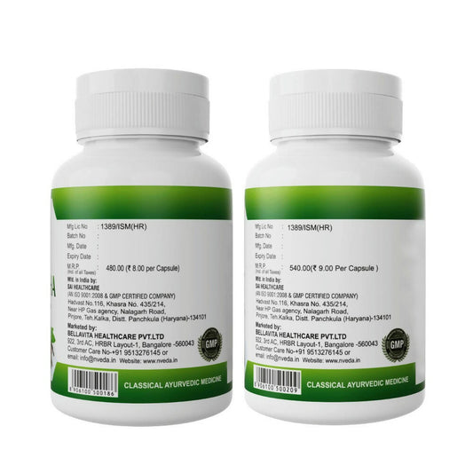 Nveda SJ Capsules and Ashwagandha Capsules Combo - Swadesiicart
