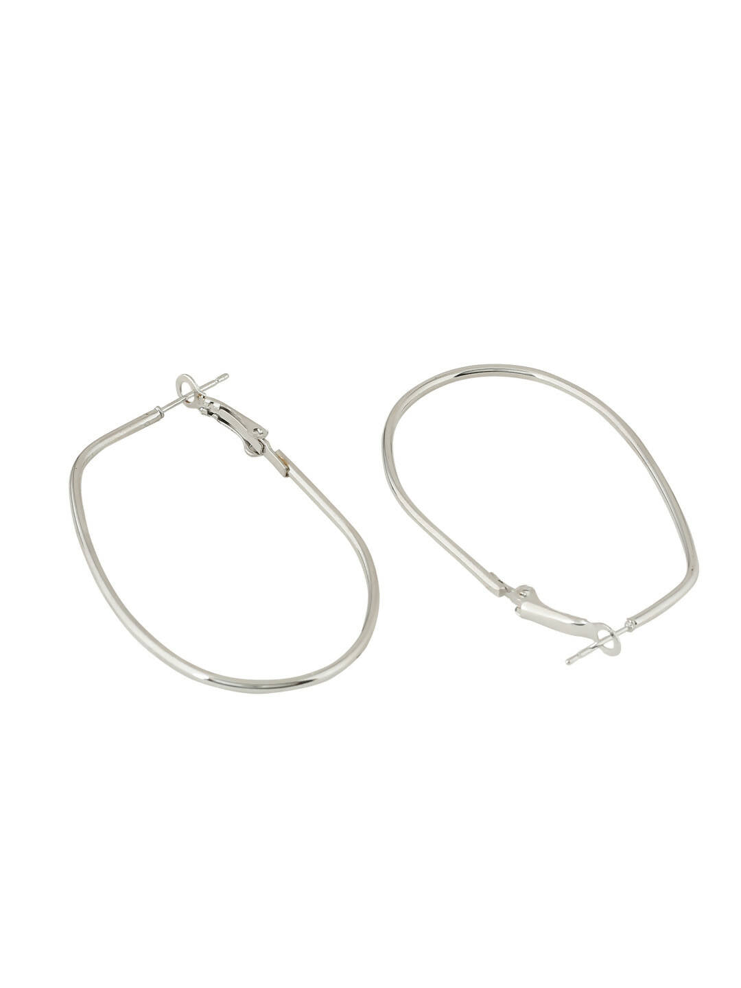 NVR Women Set of 2 Contemporary Hoop Earrings | Swadesiicart