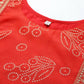 Ahalyaa Womens Red Colour Chanderi Printed Tunic | Swadesiicart