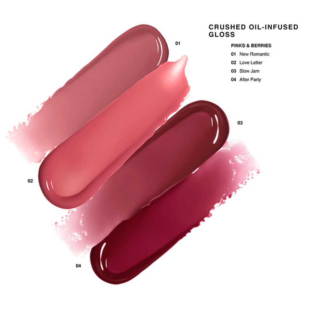 Bobbi Brown Crushed Oil Infused Gloss with Hyaluonic Acid, Vitamin C & E - New Romantic | Swadesiicart