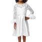 Asmaani Kids Party Wear Stylish Dresses, Perfect for Parties, Functions & Vacations - White