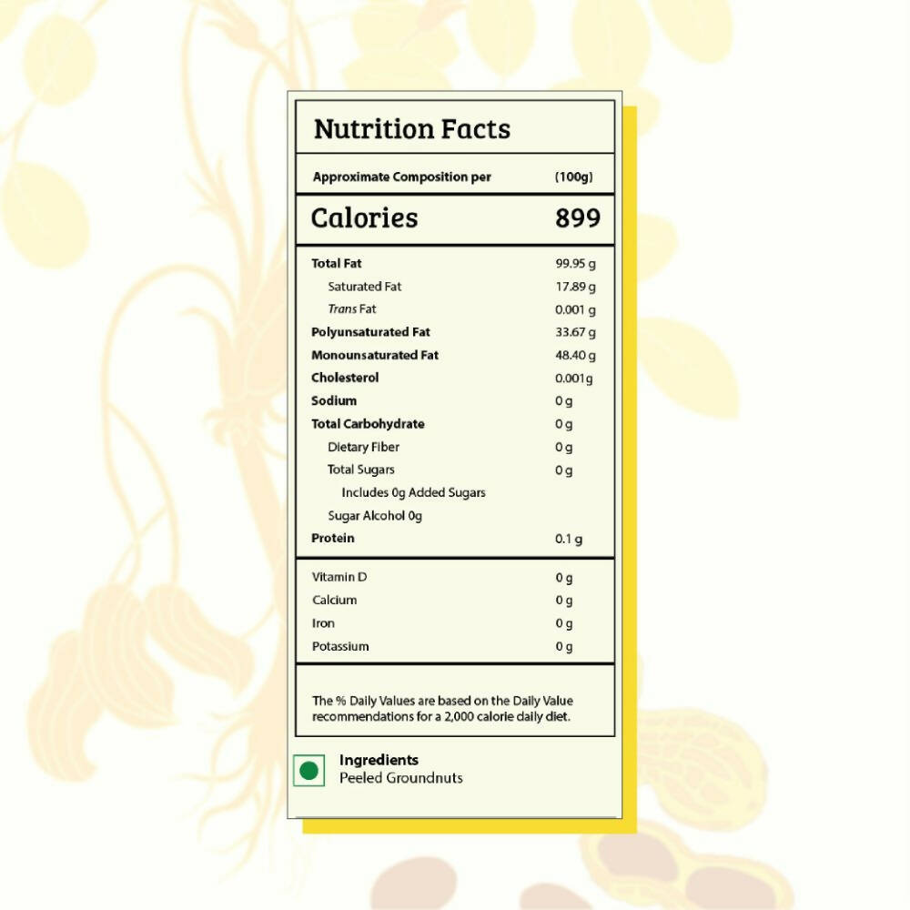 Gramiyaa Wood Cold Pressed Groundnut Oil - Swadesiicart