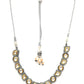 Dual Tone Kundan Neckpiece (silver) - Ruby Raang | Swadesiicart