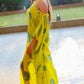 Noroke Pure Muslin Printed Off Shoulder Long Kaftan | Swadesiicart