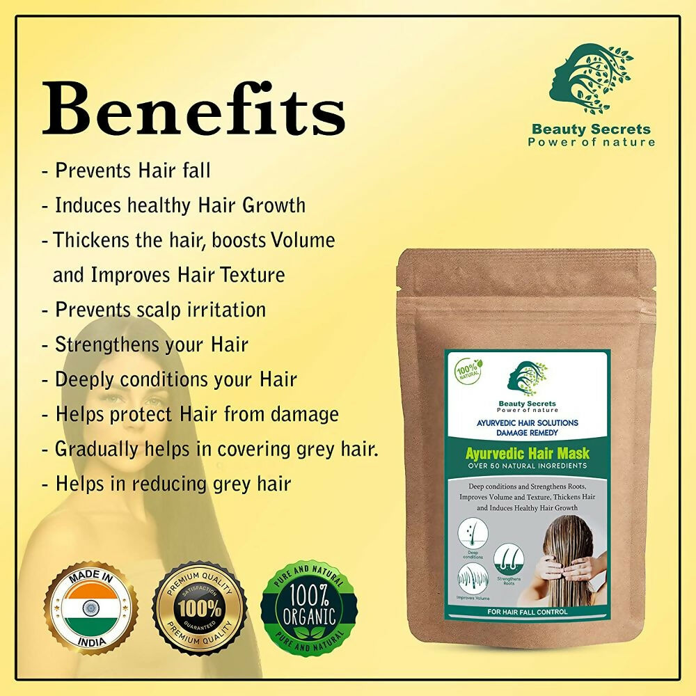 Beauty Secrets Ayurvedic Hair Mask - Swadesiicart