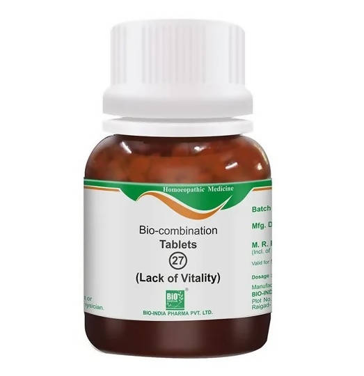 Bio India Homeopathy Bio-combination 27 Tablets | Swadesiicart