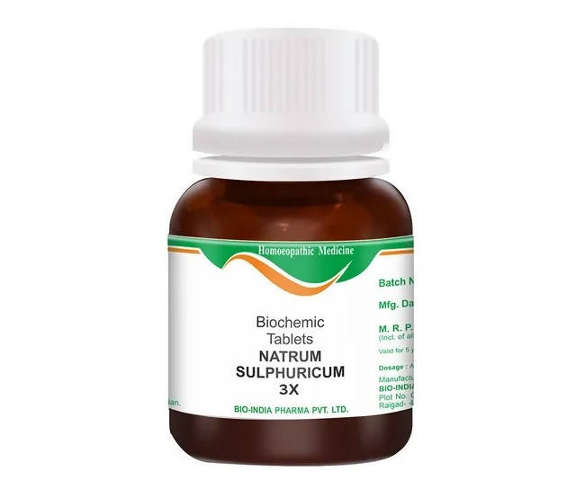 Bio India Homeopathy Natrum Sulphuricum Biochemic Tablets | Swadesiicart