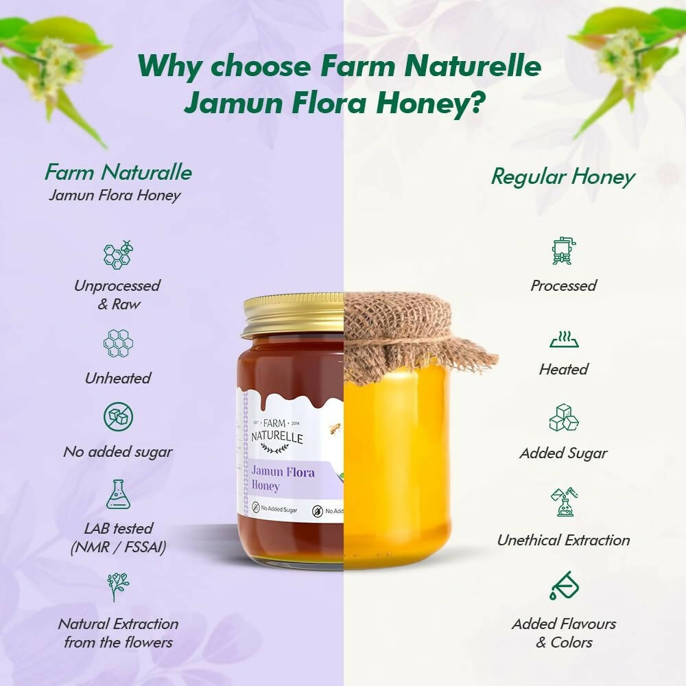 Farm Naturelle Jamun Flora Honey - Swadesiicart