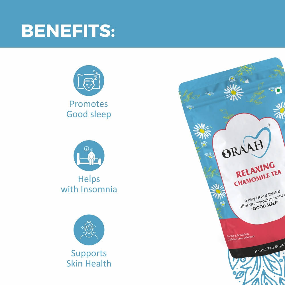 Oraah Relaxing Chamomile Tea | Swadesiicart