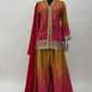 Lorenvalley Fashion Yellow and Pink Chinon Embroidery With Sequince Work Salwar Kameez Stitched | Swadesiicart