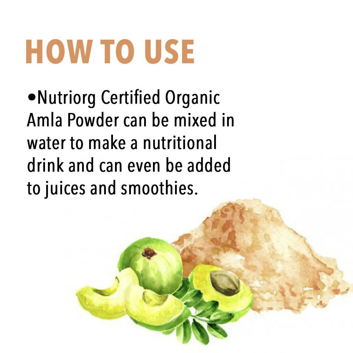Nutriorg Certified Organic Amla Powder - Swadesiicart