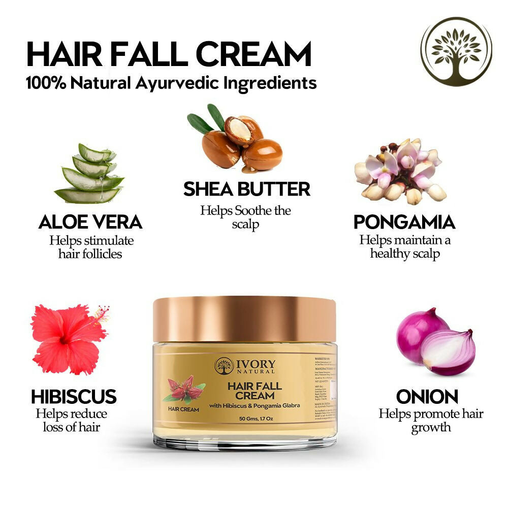 Ivory Natural Hair Fall Cream For Hair Fall & Less Hair Control | Swadesiicart