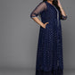 Ahalyaa Women's Traditional wear Ethnic Dress - Navy Blue | Swadesiicart