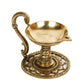 CraftVatika Gold-Toned Handmade Oil Lamp Showpiece | Swadesiicart