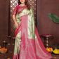 Aastha Fashion Pista Tissue Silk Weaving Saree