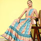Ahalyaa Women's Traditional wear Co-ords - Green - Swadesiicart
