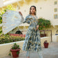 Vaasva Women SkyBlue Muslin Embroidered Kurta,Pant & Dupatta Set | Swadesiicart