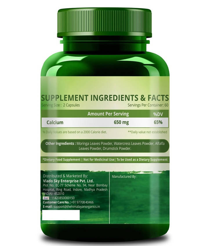 Himalayan Organics Plant Based Calcium Vegetarian Capsules | Swadesiicart