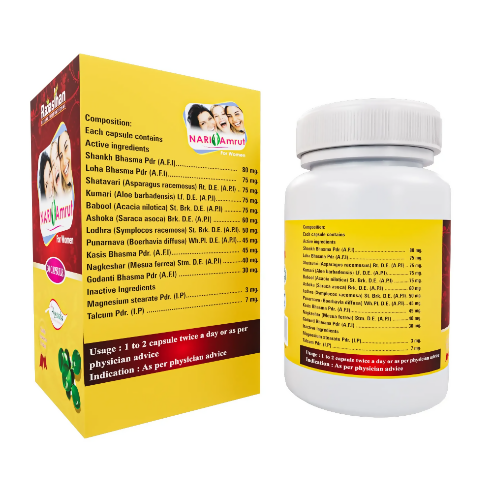 Rajasthan Herbals Nari Amrut Capsules | Swadesiicart