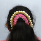 Baby Pink & Gold Gajra