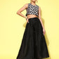Ahalyaa Women's Traditional wear Co-ords - Black - Swadesiicart