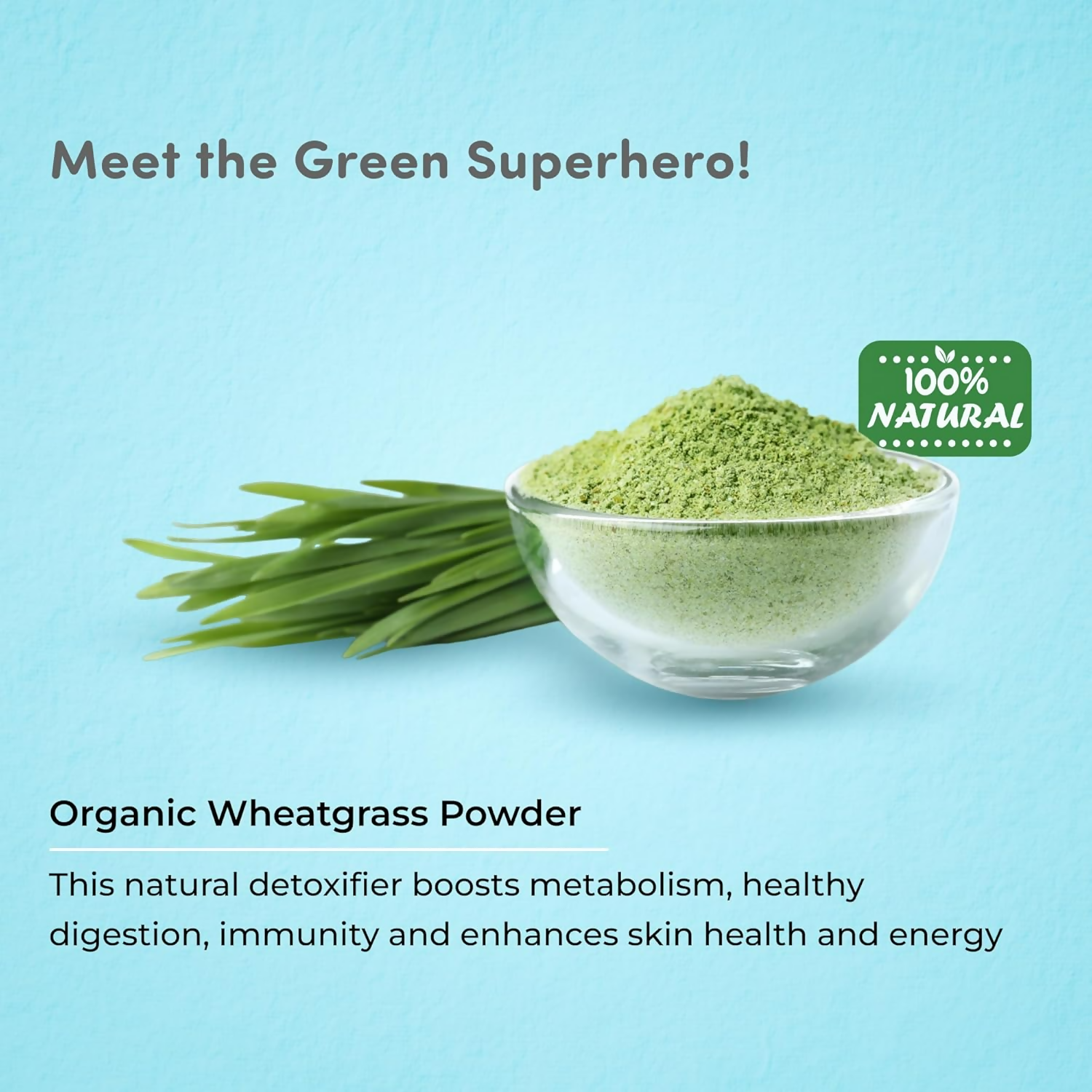 Mylo Care 100% Natural Wheatgrass Powder | Swadesiicart