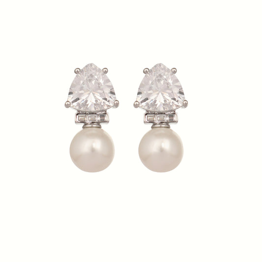 Nuyug Pearl Elegance Anti Tarnish Studs | Swadesiicart