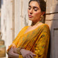 Vishnu Weaves Women's Mustard Yellow Silk Woven Saree with Blouse - Swadesiicart