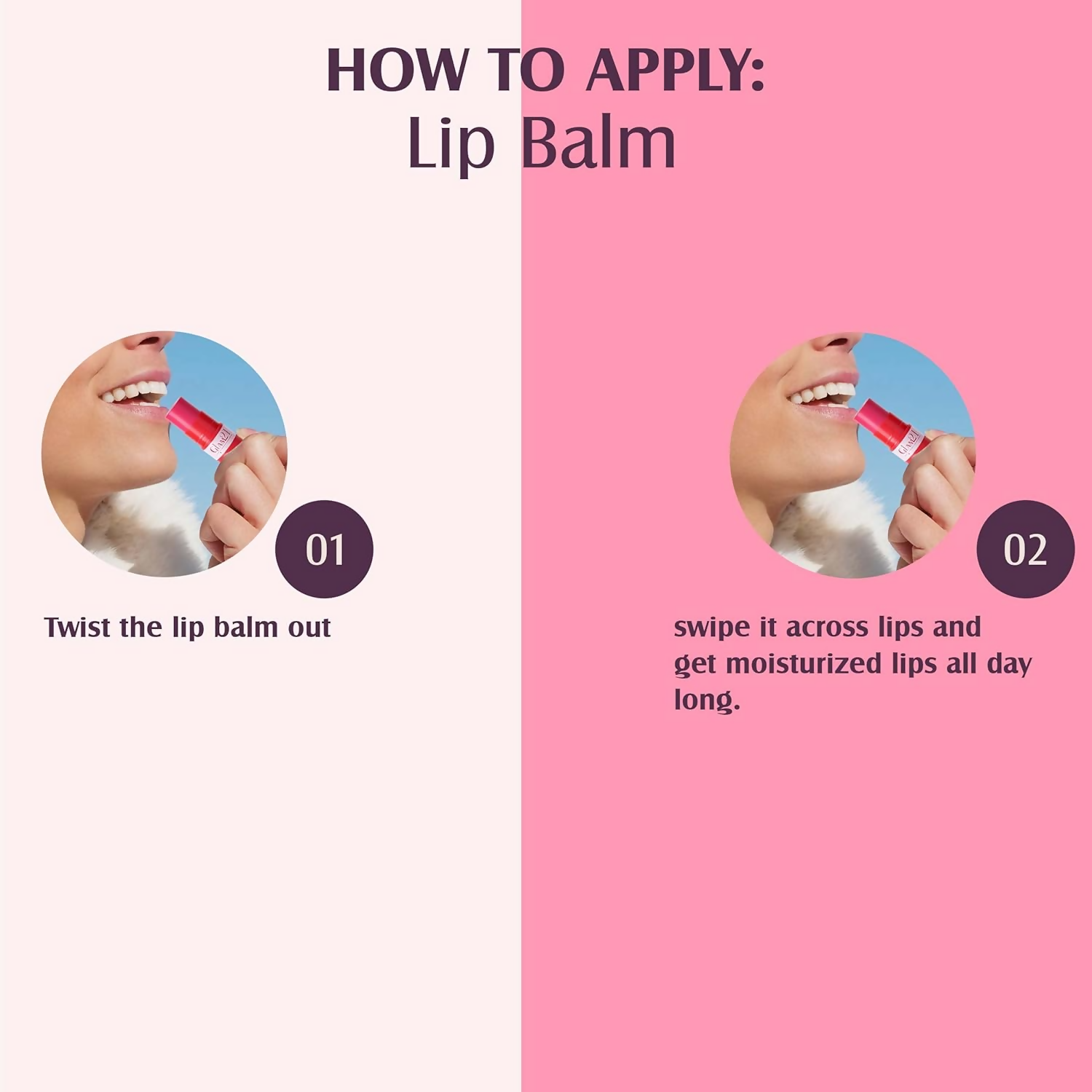 Glam21 Moisturizing Lip Balm Fruit Extract & Infused Active Ingredients - Cherry - Swadesiicart