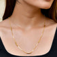 VOJ Gold-Polished Designer Chain With Gold Pipe | Swadesiicart