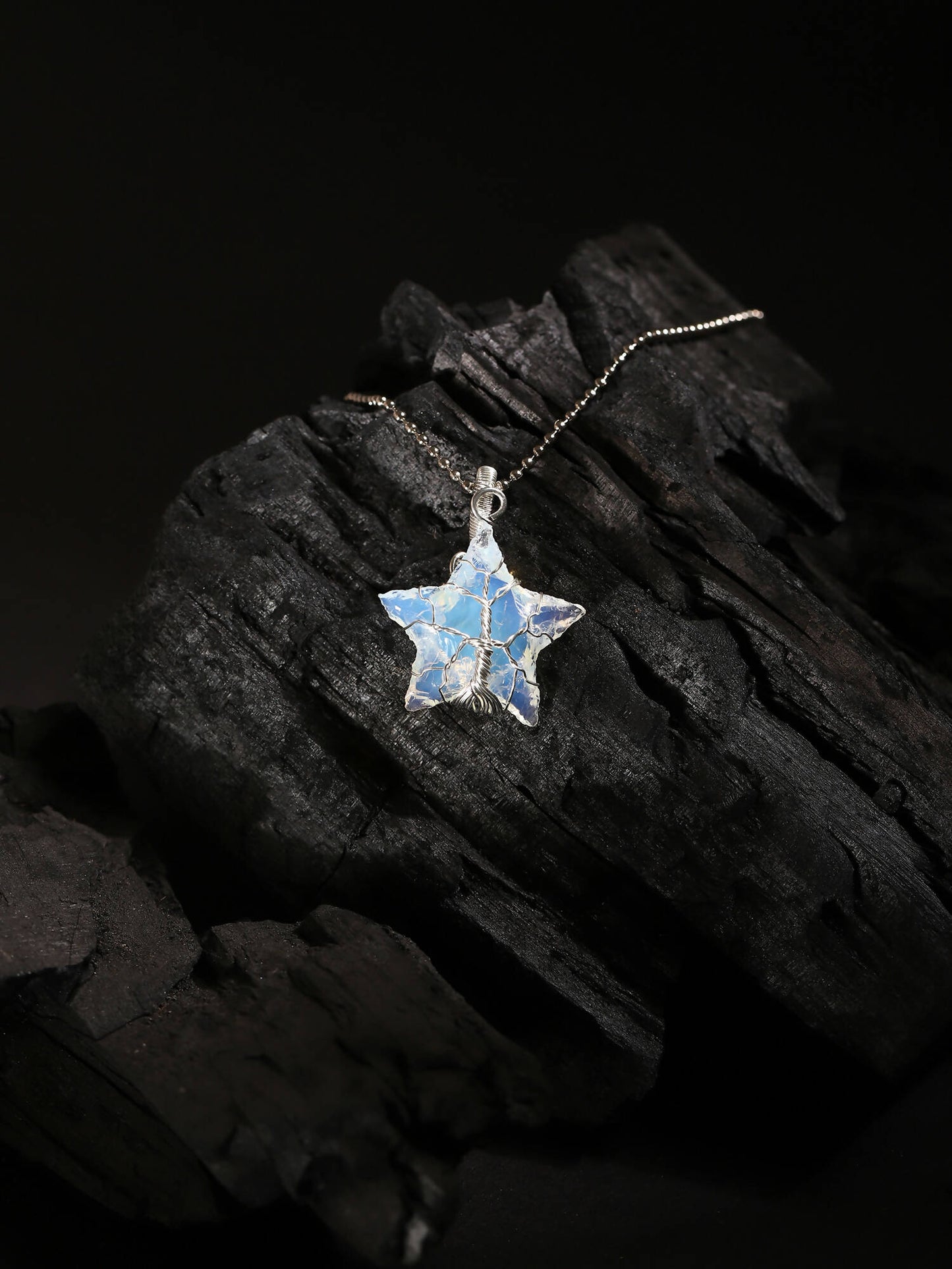 Women's Silver-Toned Blue Silver-Plated Handcrafted Chain - Ruby Raang | Swadesiicart