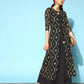 Ahalyaa Women's Olive Printed Jacket Style Dress | Swadesiicart
