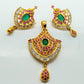 Multicolor AD Designer Small Pendant Set | Swadesiicart