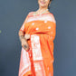 Jyoti Fashion Women's Orange Soft Banarasi Silk Zari Woven Saree with Blouse | Swadesiicart