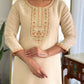 The52 Chiku Women's Beautiful Rayon Fabric Embroidered Work Straight Kurta Pant and Dupatta Set - Swadesiicart