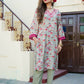 Vaasva Women Pista Green Muslin Embroidered Kurta & Pant Set | Swadesiicart