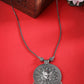 NVR Women's Elegant Silver Oxidised Brass Necklace | Swadesiicart