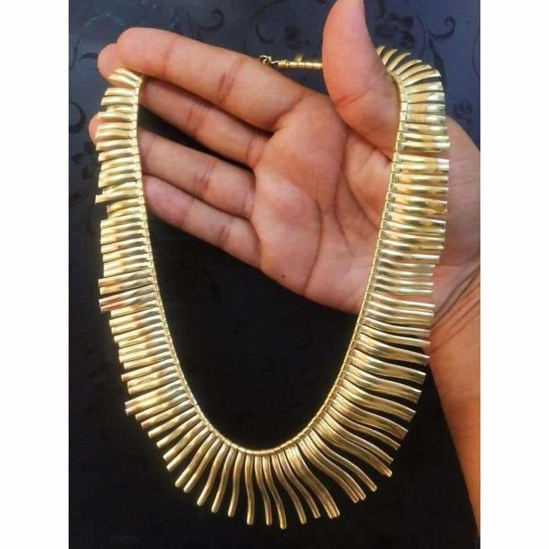 MS Fashion India Designer Traditional Gold Color Necklace for Women | Swadesiicart