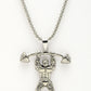 NVR Men's Silver-Plated Stainless Steel Hanuman Pendant with Chain - Swadesiicart