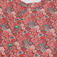 Red Poly Rayon Digital Printed A-line Top - Tarini - Swadesiicart