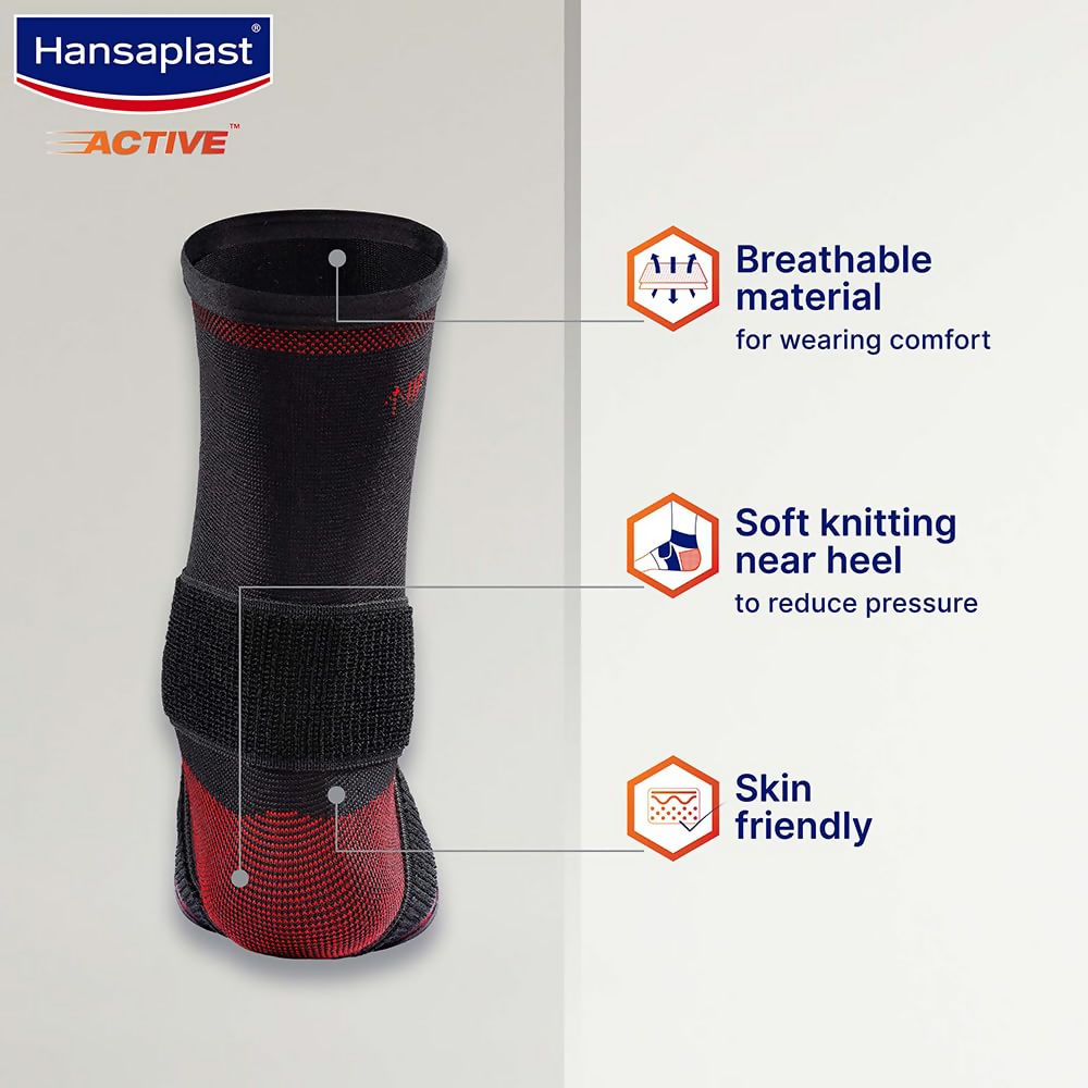 Hansaplast Active Ankle Binder Support for Men & Women | Swadesiicart