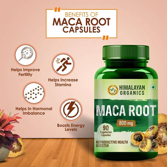 Himalayan Organics Maca Root 800 mg Vegetarian Capsules | Swadesiicart