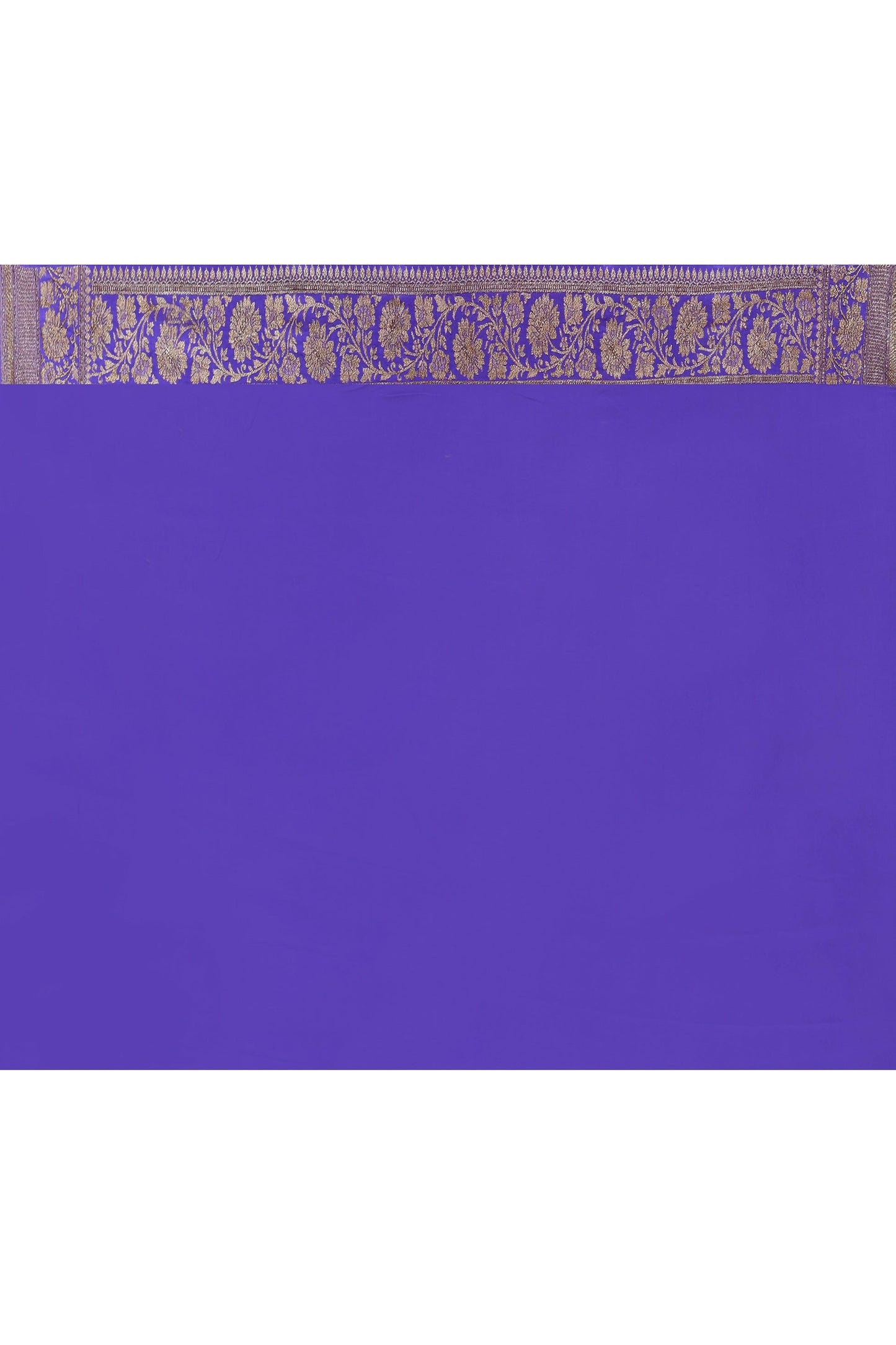 Joban Fashion Lavender Crepe Chiffon Pure Handloom Banarasi Silk Saree | Swadesiicart