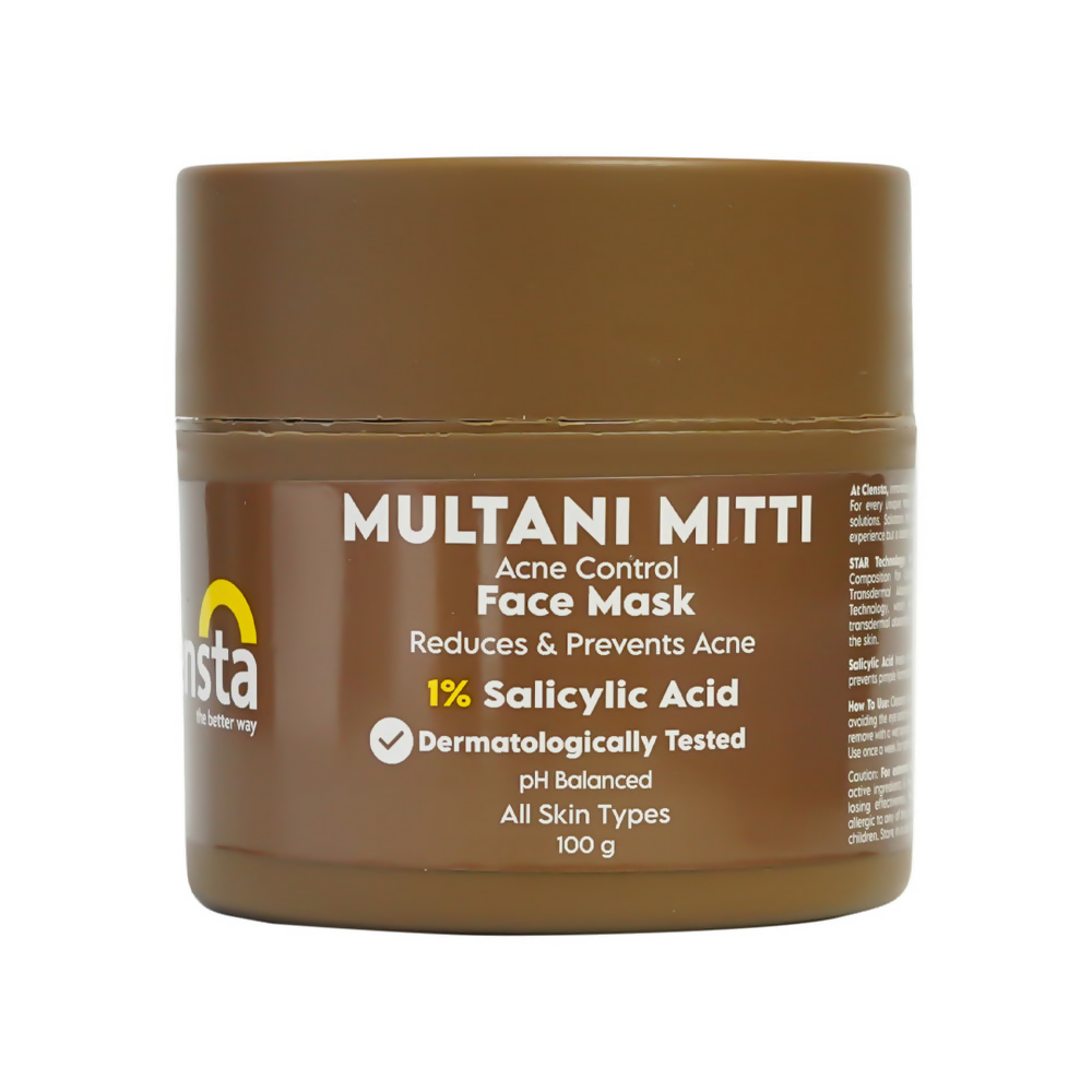 Clensta Multani Mitti Acne Control Face Mask | Swadesiicart
